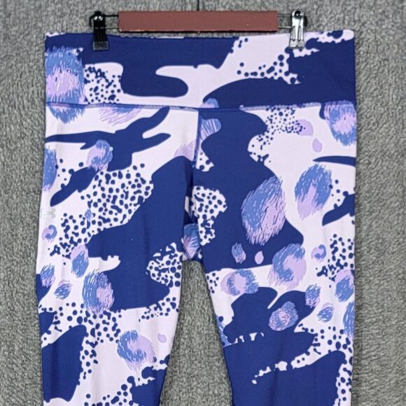 Under Armour Leggings Womens XL Bluish Purple Breathelux Print Athletic #1366941 - Picture 2 of 14